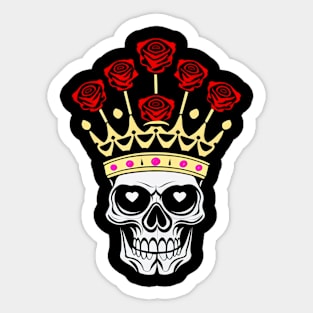 Skull Roses Sticker